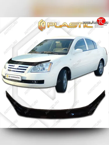 Дефлектор капота CA-Plastic (Classic черный) Chery Fora A21 (2006-2010)
