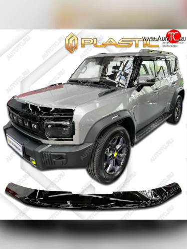 Дефлектор капота CA-Plastic (Classic черный) Jetour Traveller (2023-2025)