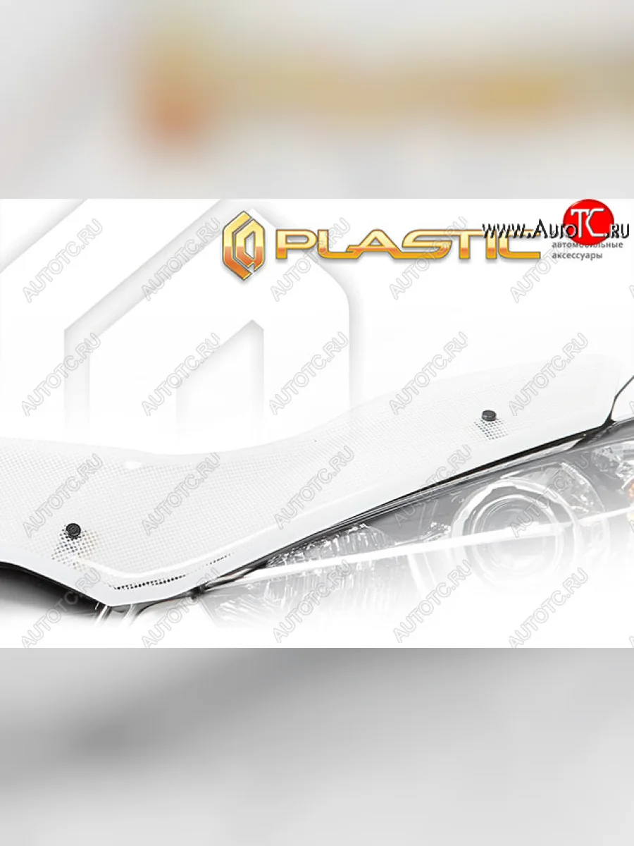 Дефлектор капота CA-Plastic Nissan Moco 3 G33 (2011-2016) (Шелкография белая)  в Керчи Республика Крым