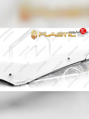 Дефлектор капота CA-Plastic (Шелкография белая) Subaru Impreza GT хэтчбэк дорестайлинг (2016-2019)