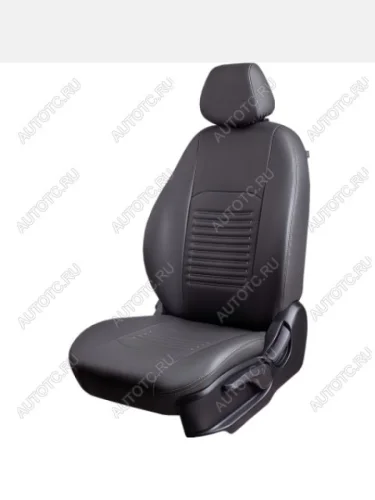 Комплект чехлов для сидений (РЗС 40/60+подлок. 3Г Илана+Орегон) ТУРИН СТ Lord Autofashion (серый, вставка серая, строчка серая) Toyota Camry XV30 дорестайлинг (2001-2004)