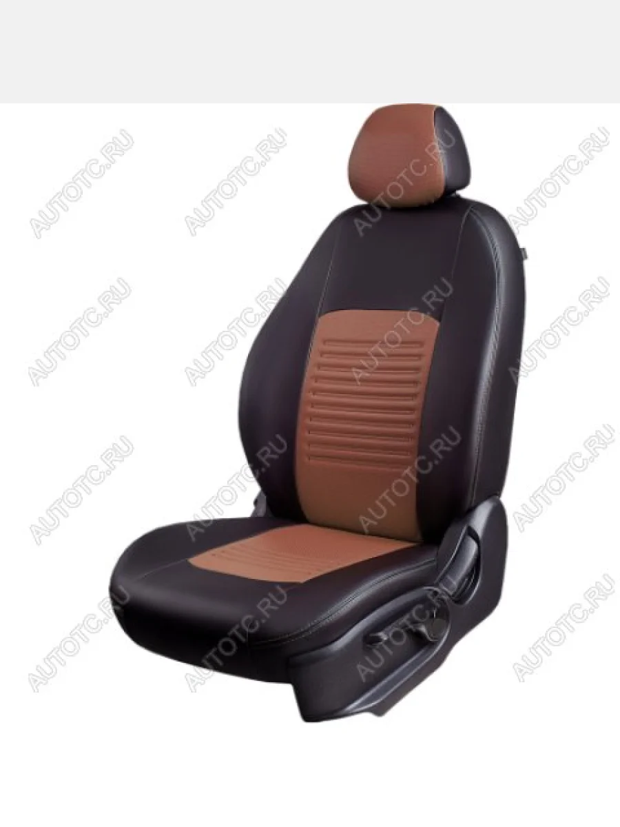 Комплект чехлов для сидений (РЗС 60/40 2П+1Г Илана+Орегон) ТУРИН СТ Lord Autofashion Nissan Teana 3 L33 дорестайлинг (2014-2020) (черный, ставка темно-коричневая+бежевая, строчка темно-коричневая)  в Самаре Самарской области