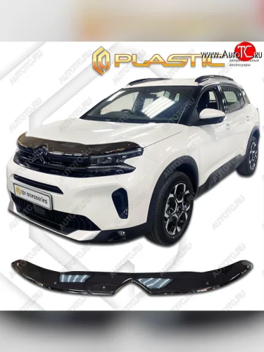 Дефлектор капота (рынок Европы) CA-Plastic (Classic черный) CITROEN C5 Aircross рестайлинг (2022-2025)