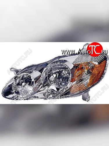 Фара в сборе левая DEPO (USA) Toyota Corolla E120 седан рестайлинг (2004-2007)
