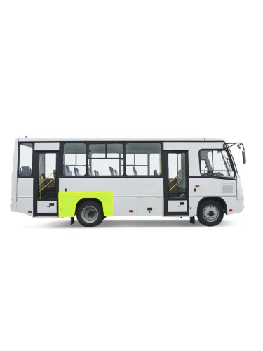 Правая внешняя задняя ремонтная арка ПОРОГИ-АВТО (холоднокатаная сталь 0,8мм) ПАЗ 3204 ( Vector,  Vector Next) (2006-2025) дорестайлинг, автобус 1-ый рестайлинг, автобус 2-ой рестайлинг