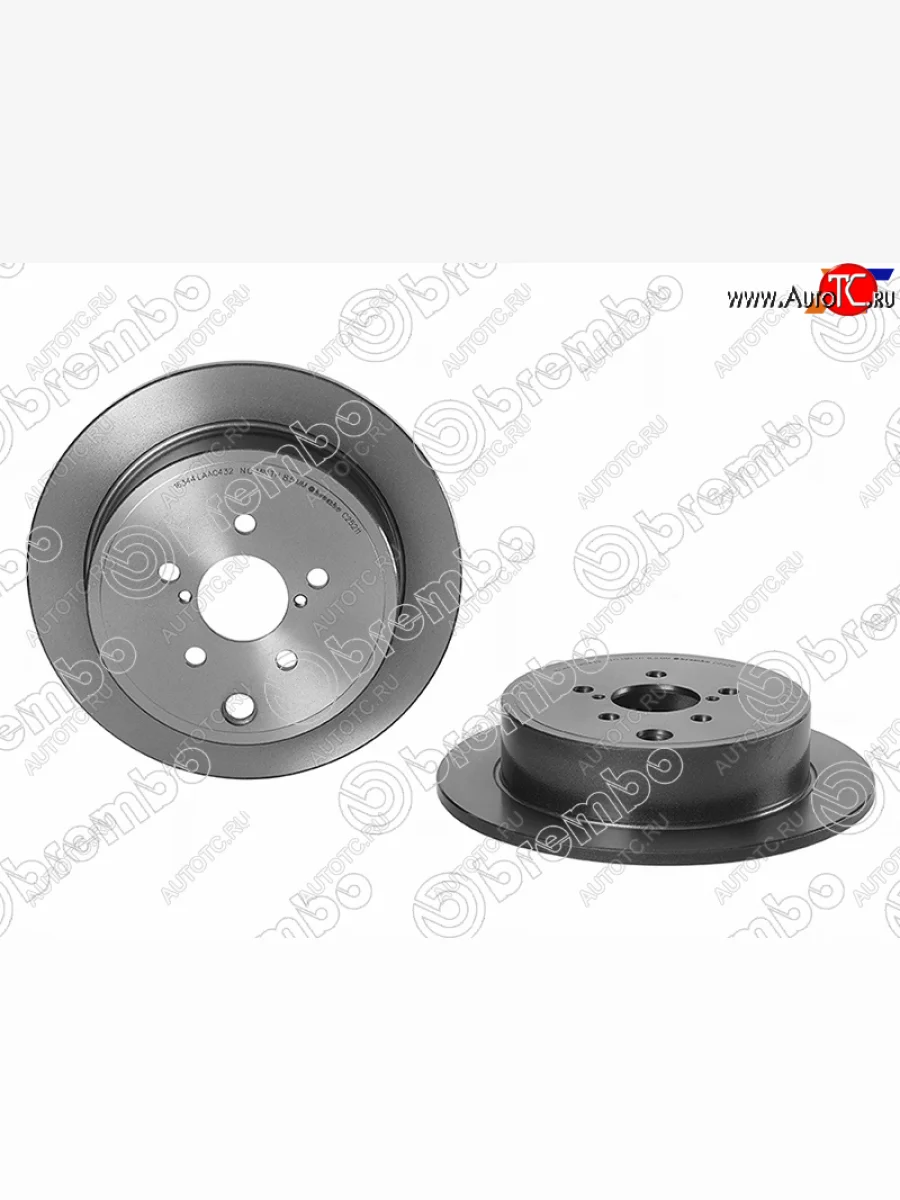 Задний тормозной диск BREMBO Subaru Outback BR/B14 дорестайлинг универсал (2009-2013)  в Керчи Республика Крым