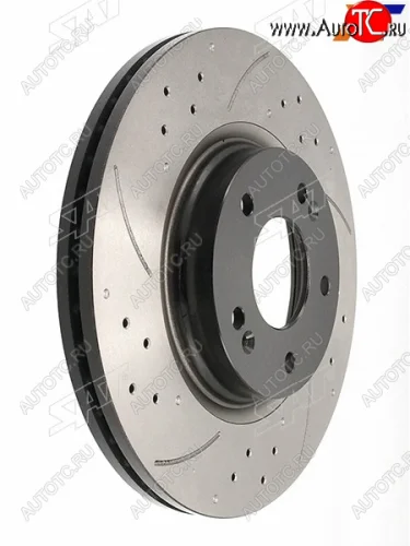 Тормозные передние диски SAT  (перфорированные) Hyundai Sonata  DN8 (2019-2022)