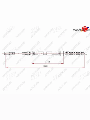 Трос ручного тормоза SAT Ford Galaxy WGR минивэн рестайлинг (2000-2006)