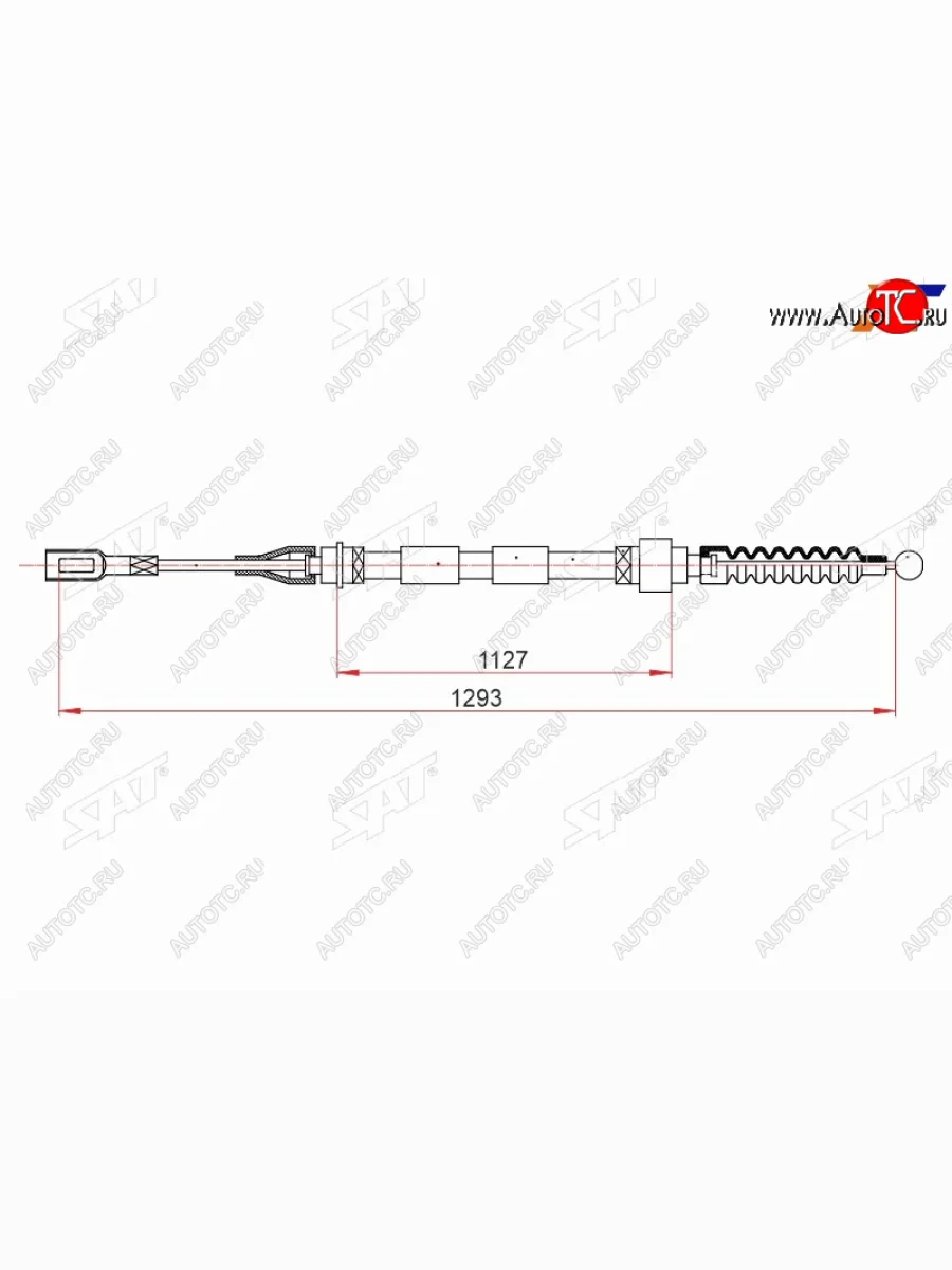 Трос ручного тормоза SAT Ford Galaxy WGR минивэн рестайлинг (2000-2006)  в Керчи Республика Крым