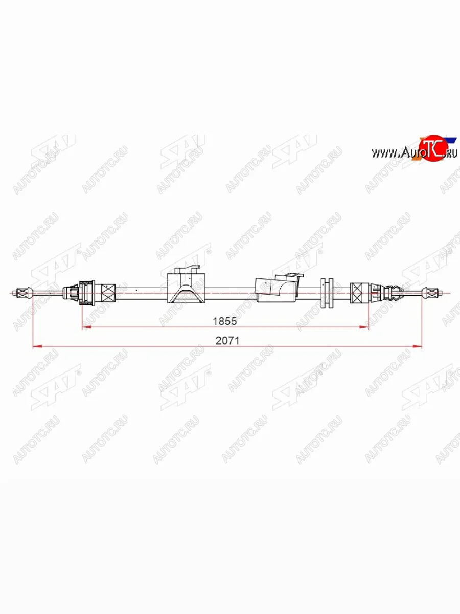 Трос ручного тормоза RH SAT Ford Galaxy 2 дорестайлинг (2006-2010)  в Керчи Республика Крым
