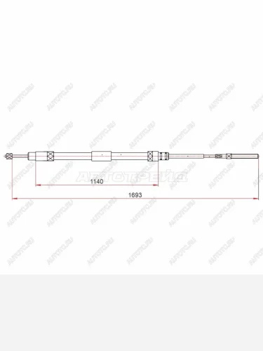 Трос ручного тормоза LH SAT BMW 3 серия  E46 (1998-2005) седан дорестайлинг, седан рестайлинг