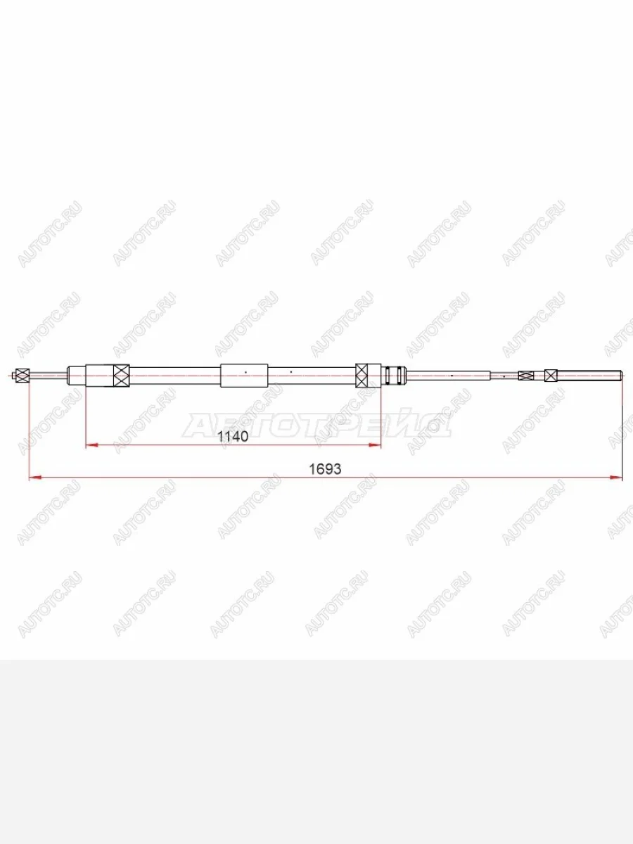 Трос ручного тормоза LH SAT BMW 3 серия E46 седан дорестайлинг (1998-2001)  в Перми Пермском крае
