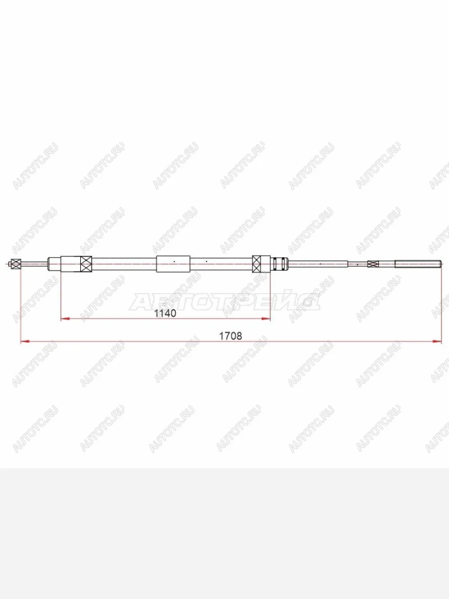 Трос ручного тормоза RH SAT BMW 3 серия E46 седан дорестайлинг (1998-2001)  в Перми Пермском крае