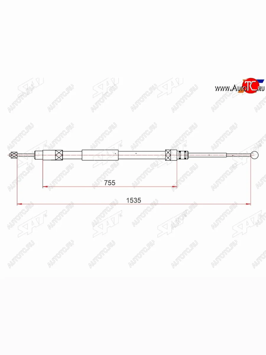 Трос ручного тормоза RH-LH SAT  BMW 3 серия (2004-2012) E90, E91  в Воронеже Воронежской области