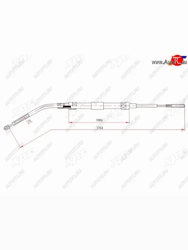Трос ручного тормоза RH-LH SAT BMW 3 серия  E36 (1990-2000) седан, купе