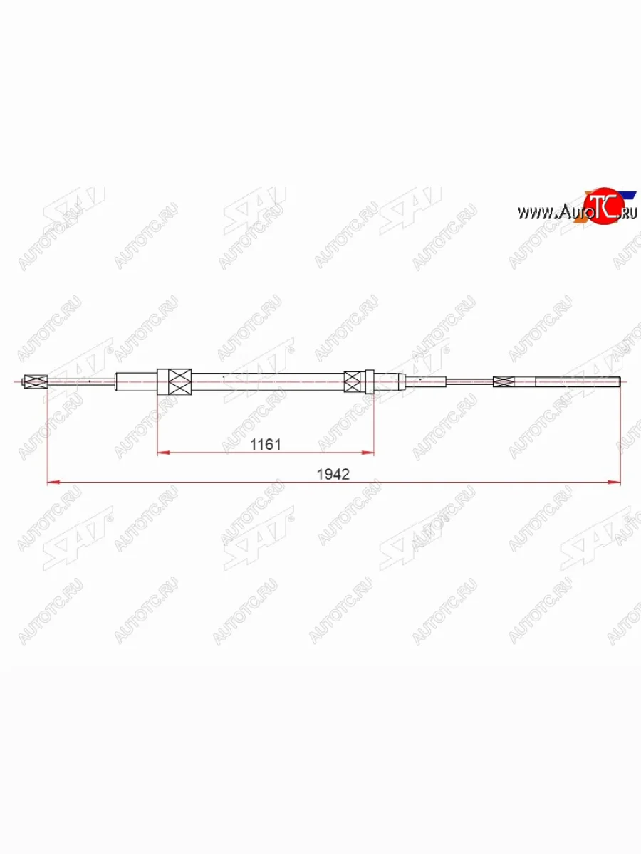 Трос ручного тормоза RH-LH SAT BMW X5 E53 рестайлинг (2003-2006)  в Самаре Самарской области