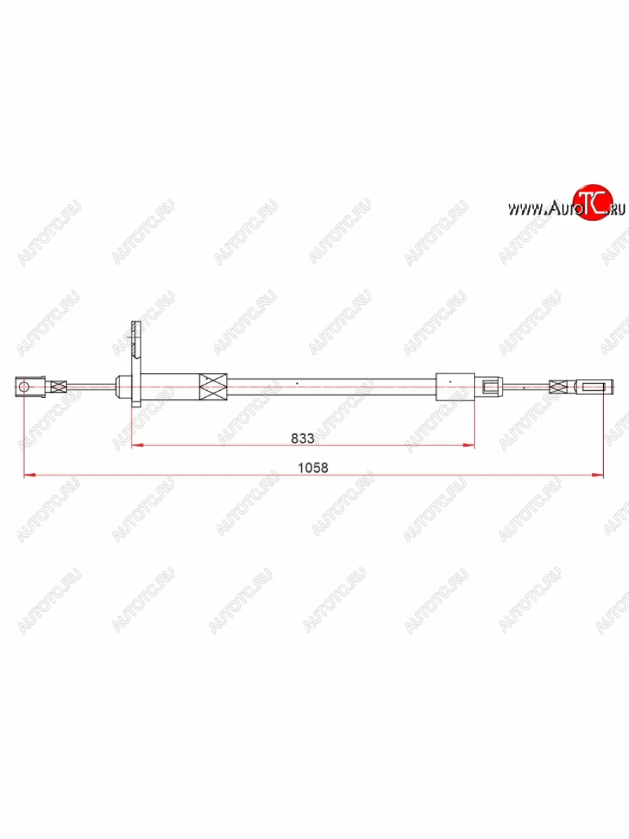 Трос ручного тормоза LH SAT Mercedes-Benz E-Class W210 дорестайлинг универсал (1996-1999)  в Перми Пермском крае