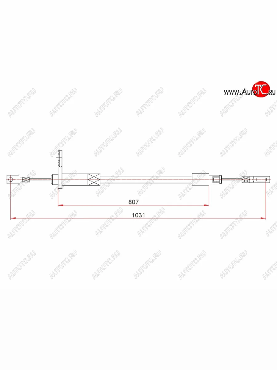 Трос ручного тормоза RH SAT Mercedes-Benz E-Class W210 дорестайлинг универсал (1996-1999)  в Перми Пермском крае