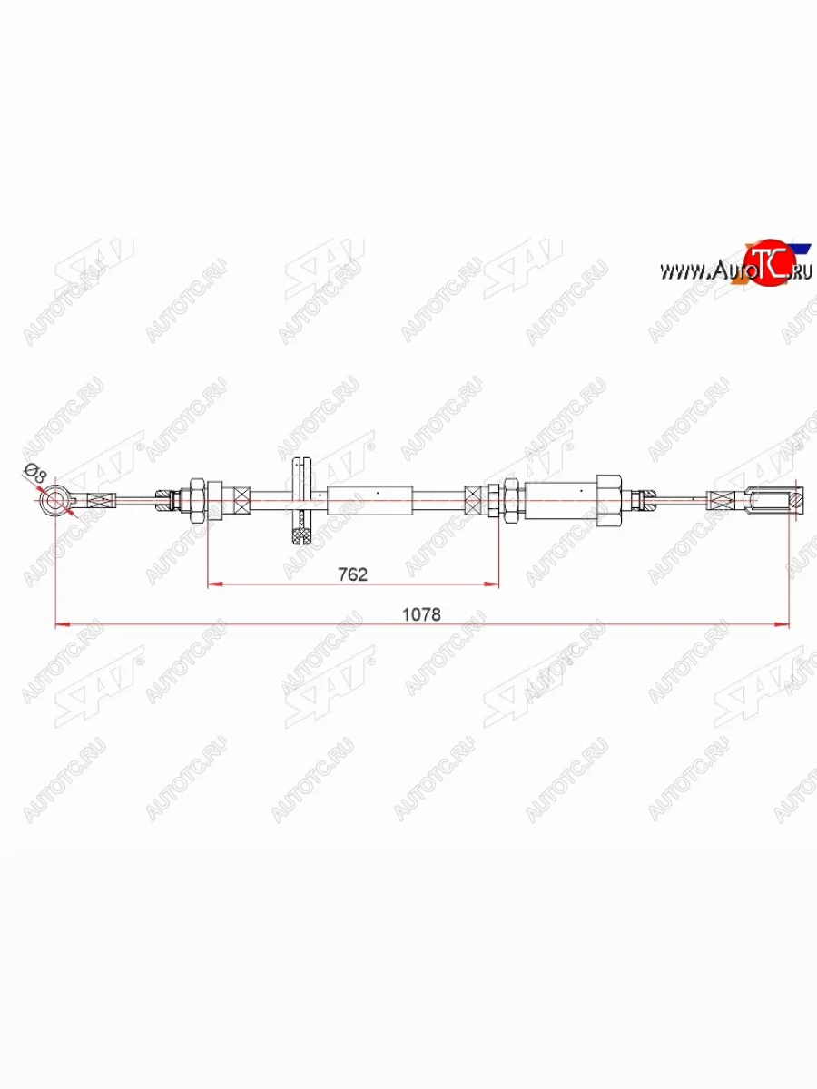 Трос ручного тормоза SAT CITROEN Jumper 230 (1994-2002)  в Воронеже Воронежской области