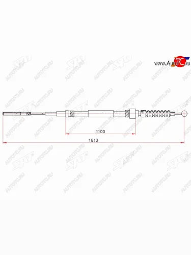 Трос ручного тормоза SAT Volkswagen Golf  3 Mk3 - Vento  A3