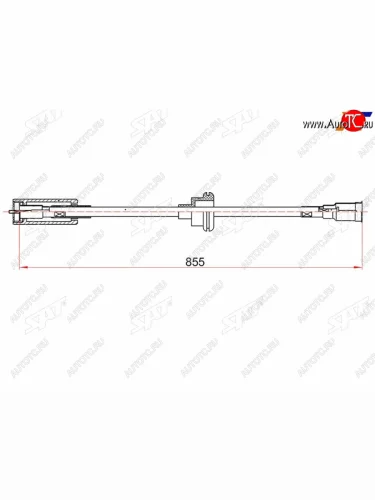 Трос ручного тормоза LH-RH SAT Opel Astra  F - Vectra  A