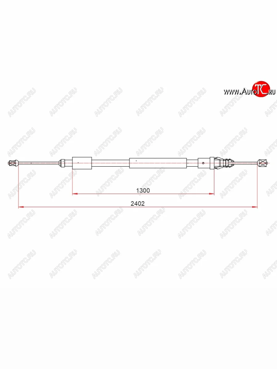 Трос ручника LH-RH SAT  CITROEN Berlingo B9 дорестайлинг (2008-2016)  в Воронеже Воронежской области