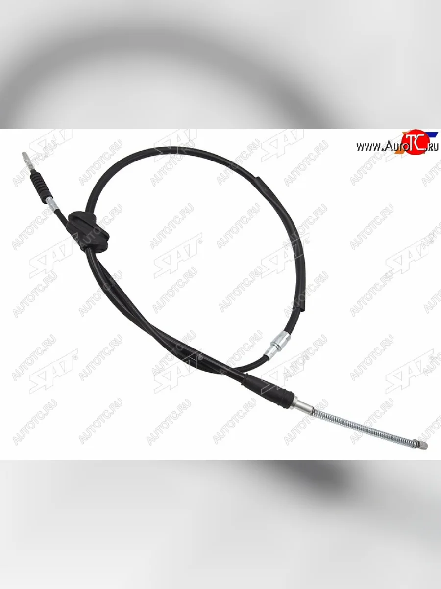 Трос ручника SAT Audi 100 С4 седан (1990-1995) (барабаные тормоза)  в Самаре Самарской области
