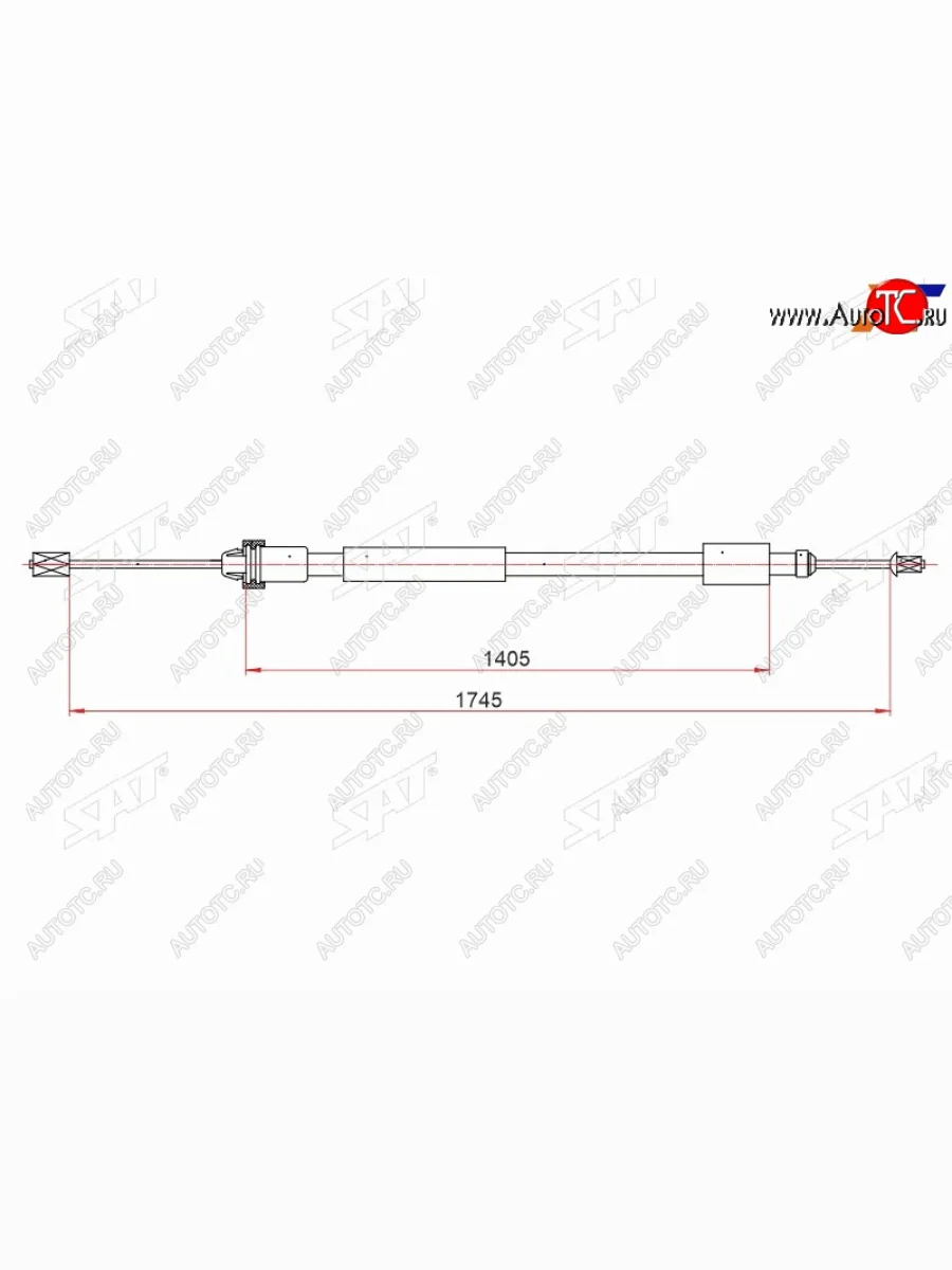 Трос ручника LH SAT  CITROEN Berlingo B9 дорестайлинг (2008-2016)  в Керчи Республика Крым