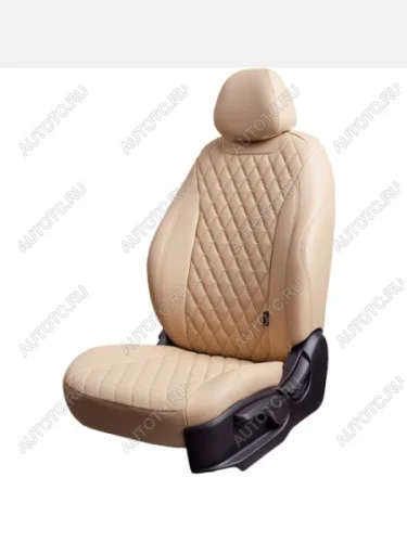 Комплект чехлов для сидений (РЗС 60/40 2П Орегон) БАЙРОН ст БАЙРОН Lord Autofashion (бежевый, вставка бежевая, строчка бежевая) Nissan Note 1 E11 дорестайлинг (2004-2008)