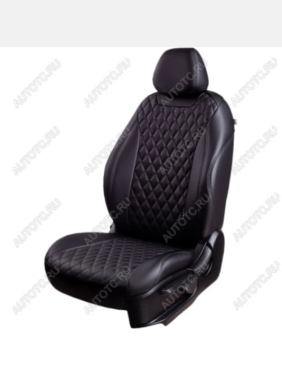 Комплект чехлов для сидений (5 из 7 мест Орегон) БАЙРОН ст БАЙРОН Lord Autofashion Nissan Qashqai +2 1 J10 рестайлинг (2010-2014) (черный, вставка черная, строчка черная)  в Перми Пермском крае