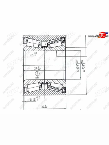 Подшипник задней ступицы SAT Mazda Demio 3 DE рестайлинг (2011-2014)