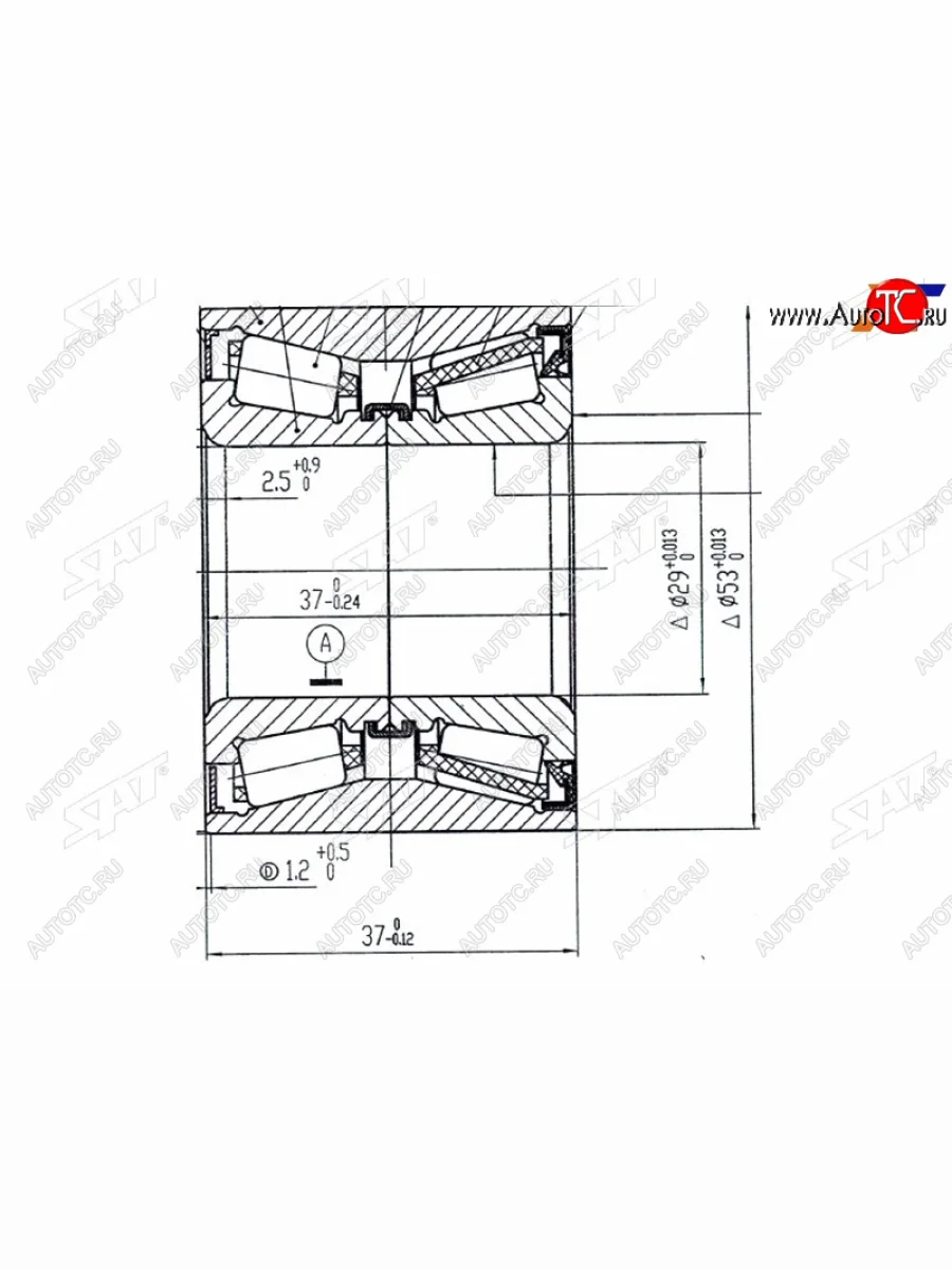 Подшипник задней ступицы SAT Mazda Demio 3 DE дорестайлинг (2007-2011)  в Самаре Самарской области