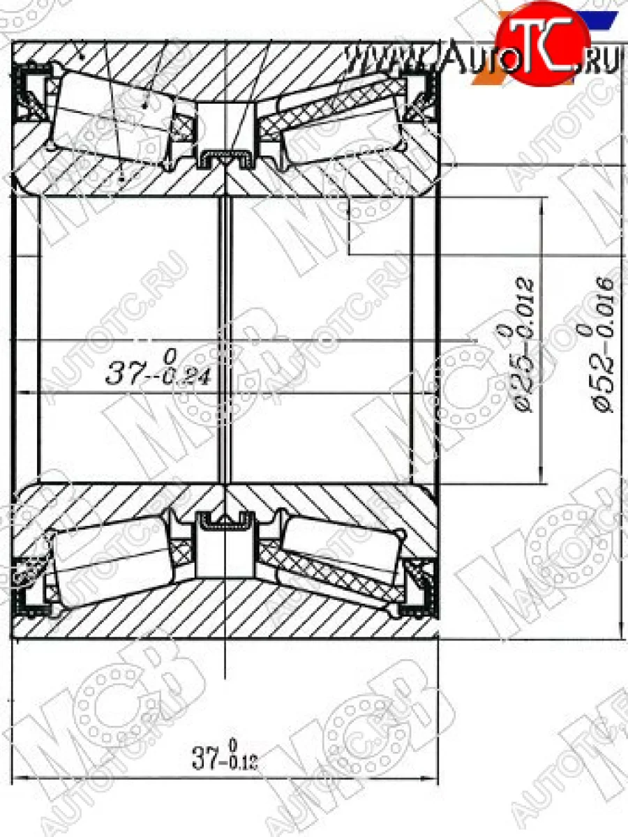Подшипник задней ступицы MCB CITROEN C3 FC/FN хэтчбэк (2002-2009)  в Перми Пермском крае
