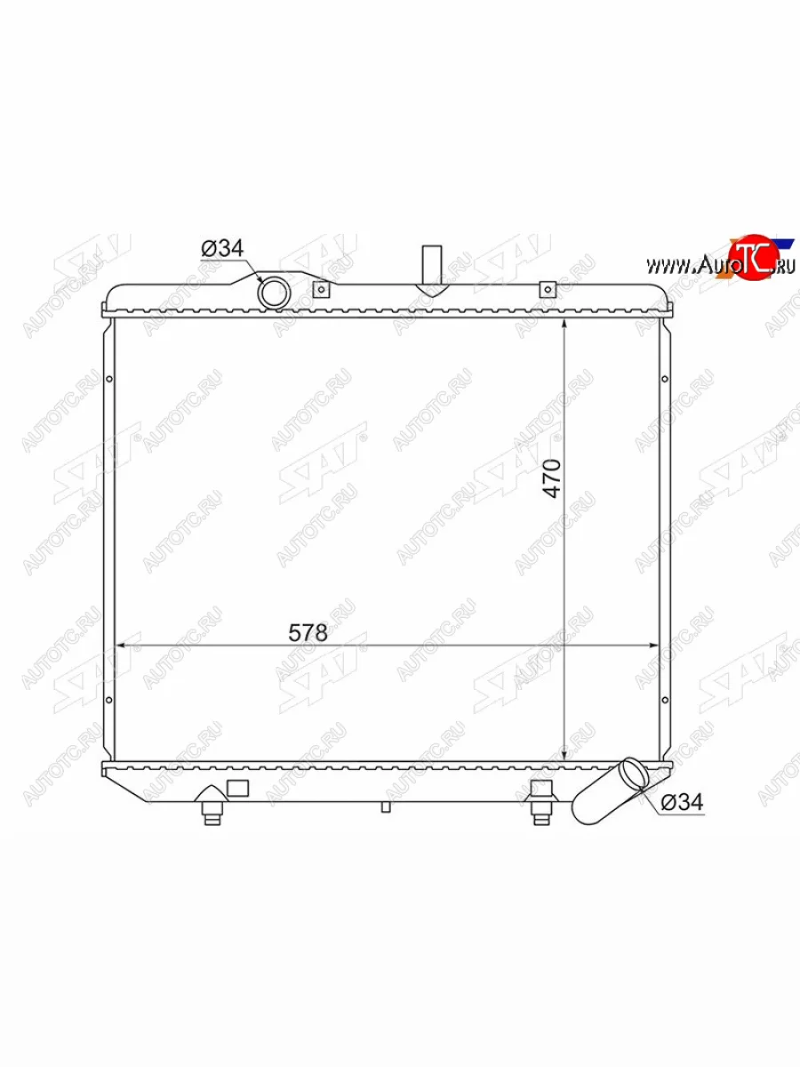 Радиатор SAT  SSANGYONG Istana (1995-2004) 631  в Керчи Республика Крым