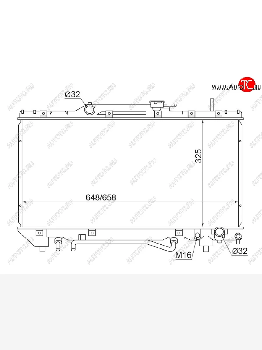 Радиатор SAT Toyota Corona T190 седан дорестайлинг (1992-1994)  в Самаре Самарской области
