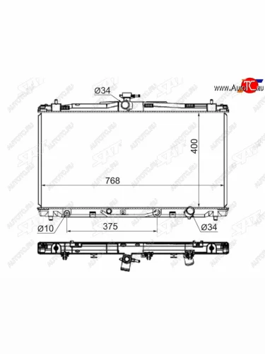 Радиатор SAT Toyota Camry XV50 дорестайлинг (2011-2014)