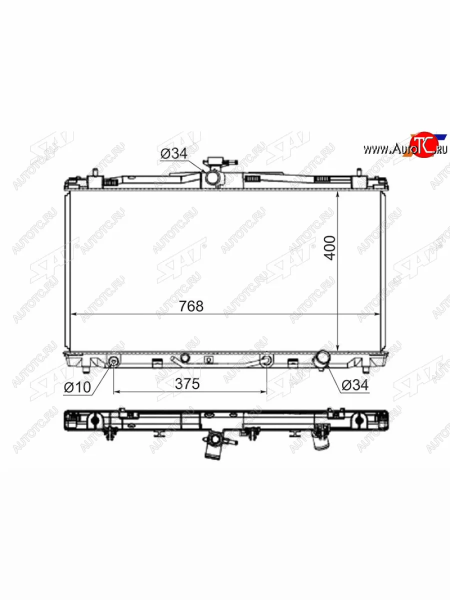 Радиатор SAT Toyota Camry XV50 дорестайлинг (2011-2014)  в Керчи Республика Крым