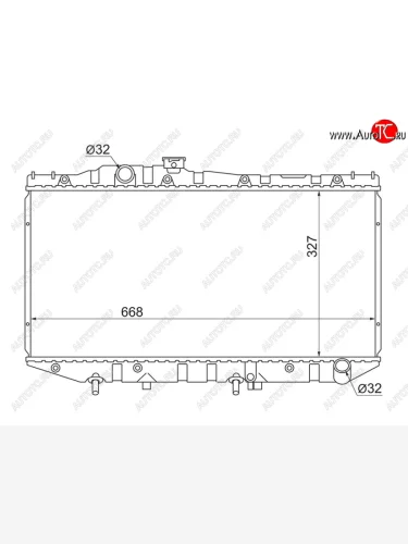 Радиатор SAT Toyota Camry V20 (1986-1990)