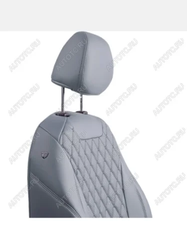 Комплект чехлов для сидений (РЗС 60/40 3Г Орегон) БАЙРОН ст БАЙРОН Lord Autofashion (серый, вставка серая, строчка темно-серая) Mitsubishi ASX дорестайлинг (2010-2012)