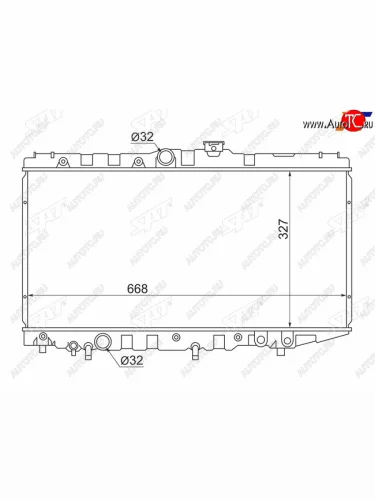 Радиатор SAT (применимо для Toyota Corolla (E90) 87-92 Carina (T170) 88-92 Corolla Levin 87-91 Corona (T170) 87-) Toyota Corona T190 седан дорестайлинг (1992-1994)