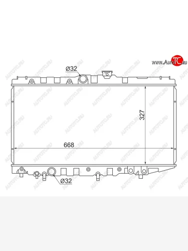 Радиатор SAT (применимо Toyota Corolla (E90) 87-92 Carina (T170) 88-92 Corolla Levin 87-91 Corona (T170) 87-) Toyota Corona T190 седан дорестайлинг (1992-1994)