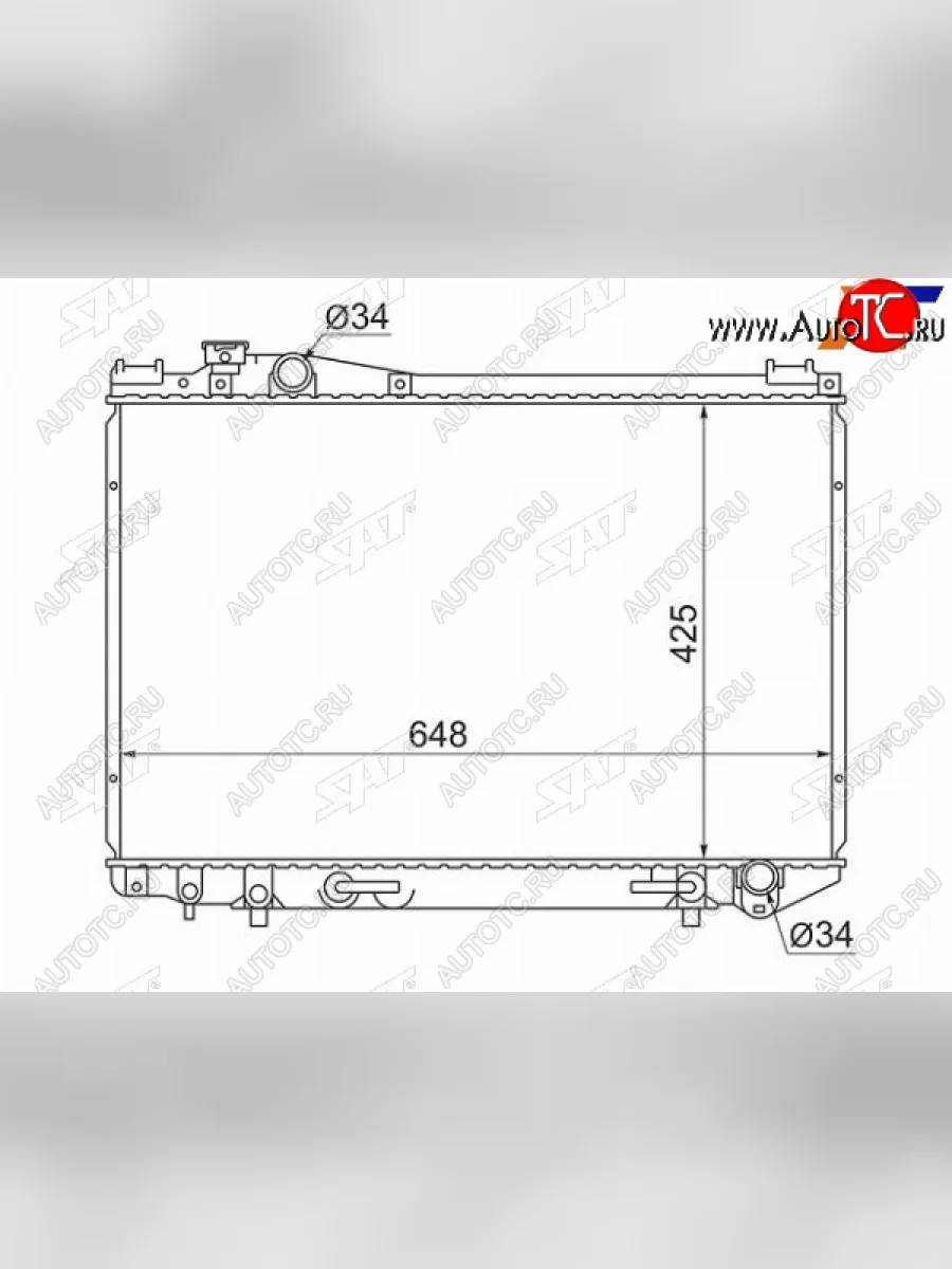 Радиатор SAT  Toyota Crown (1991-2001) S130, S140, S150  в Керчи Республика Крым