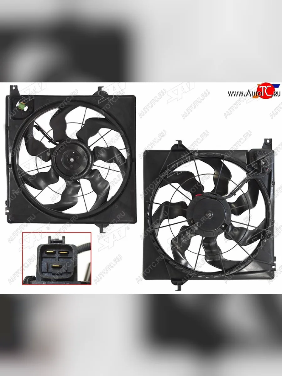 Диффузор радиатора в сборе SAT KIA Sorento XM рестайлинг (2012-2015)  с доставкой в г. Керчь