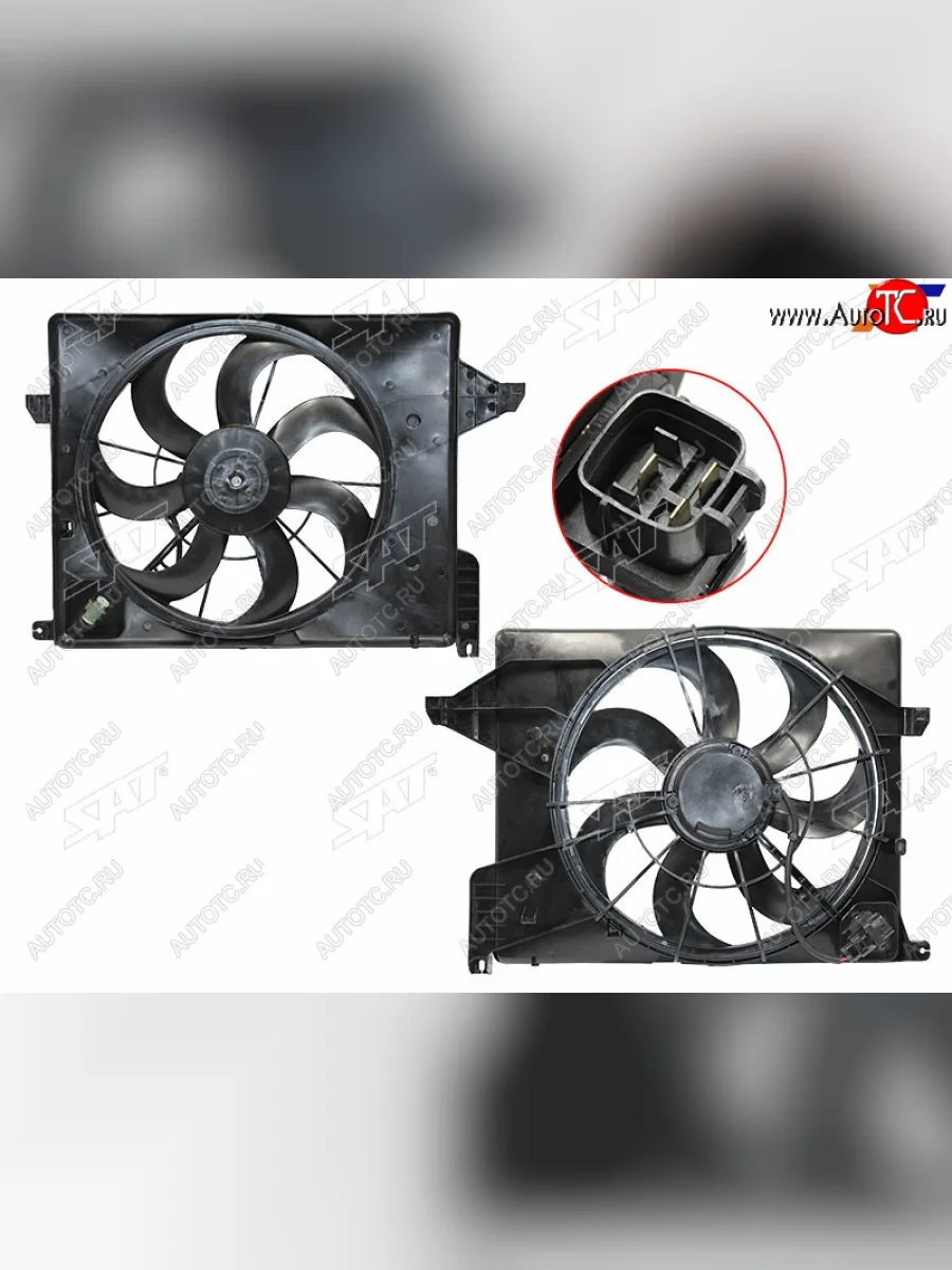 Диффузор радиатора в сборе SAT KIA Sorento XM рестайлинг (2012-2015)  с доставкой в г. Керчь