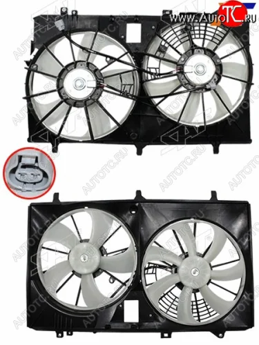 Диффузор радиатора в сборе SAT Lexus RX350 AL10 дорестайлинг (2008-2012)