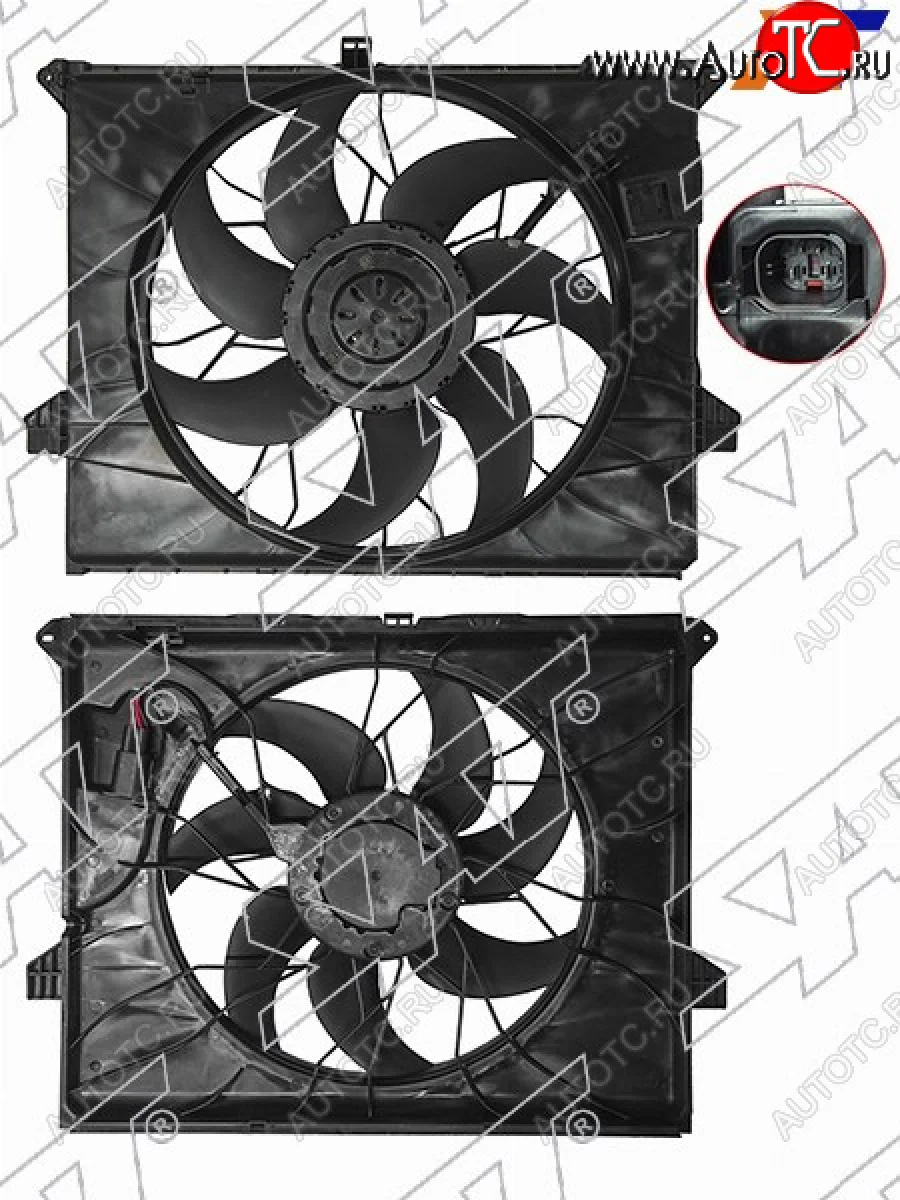 Диффузор радиатора в сборе SAT Mercedes-Benz R-Class W251/V251 рестайлинг (2011-2015)  с доставкой в г. Керчь