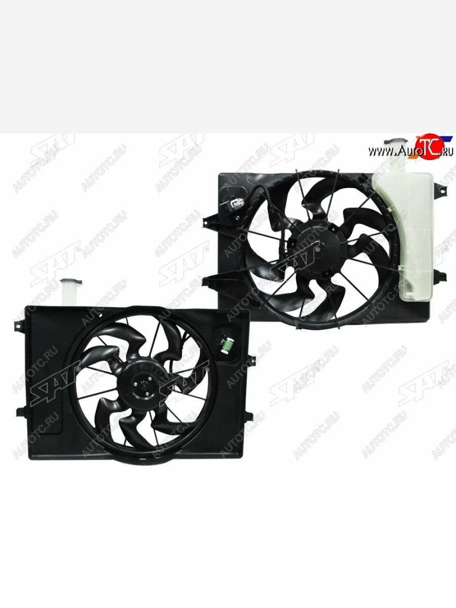 Диффузор радиатора SAT Hyundai Elantra HD (2006-2011)  с доставкой в г. Керчь