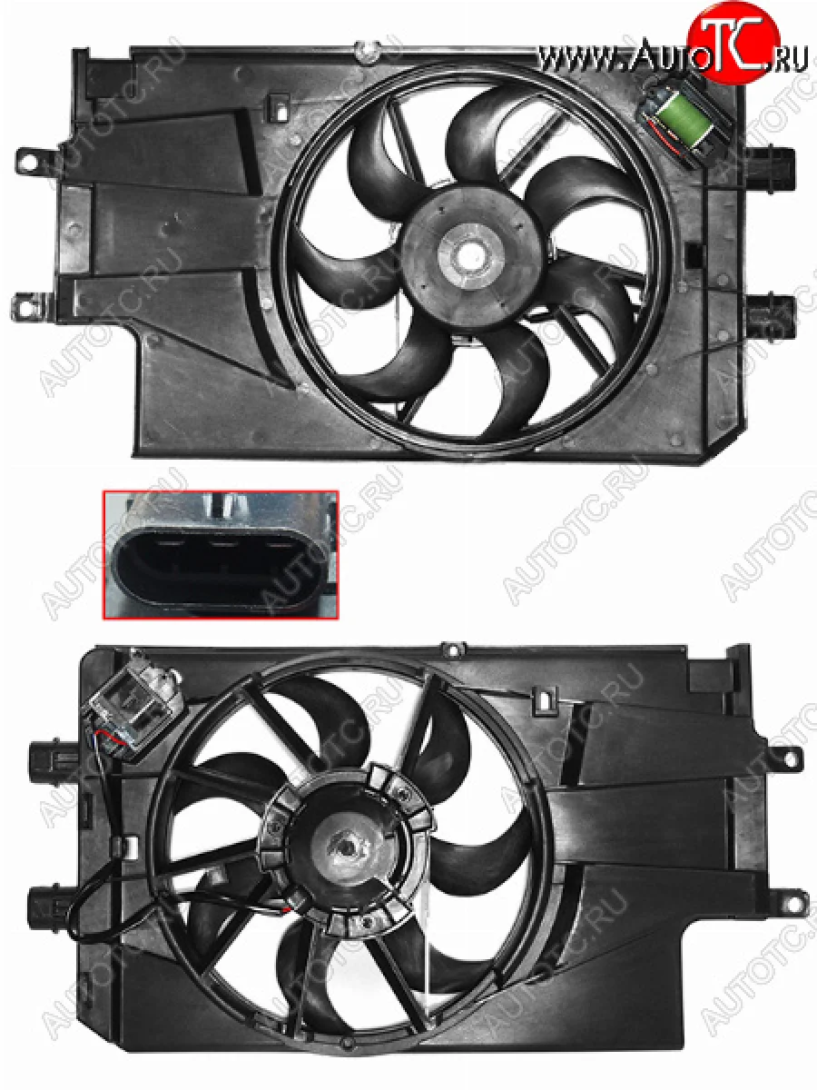 Диффузор радиатора SAT Лада ВАЗ Гранта 1 2191 лифтбэк дорестайлинг  (2011-2013)  в Перми Пермском крае