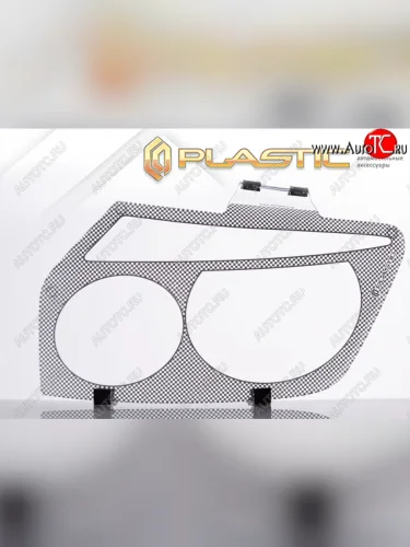 Защита фар CA-Plastic (Шелкография серебро) BMW X5  E53 (1999-2003) дорестайлинг