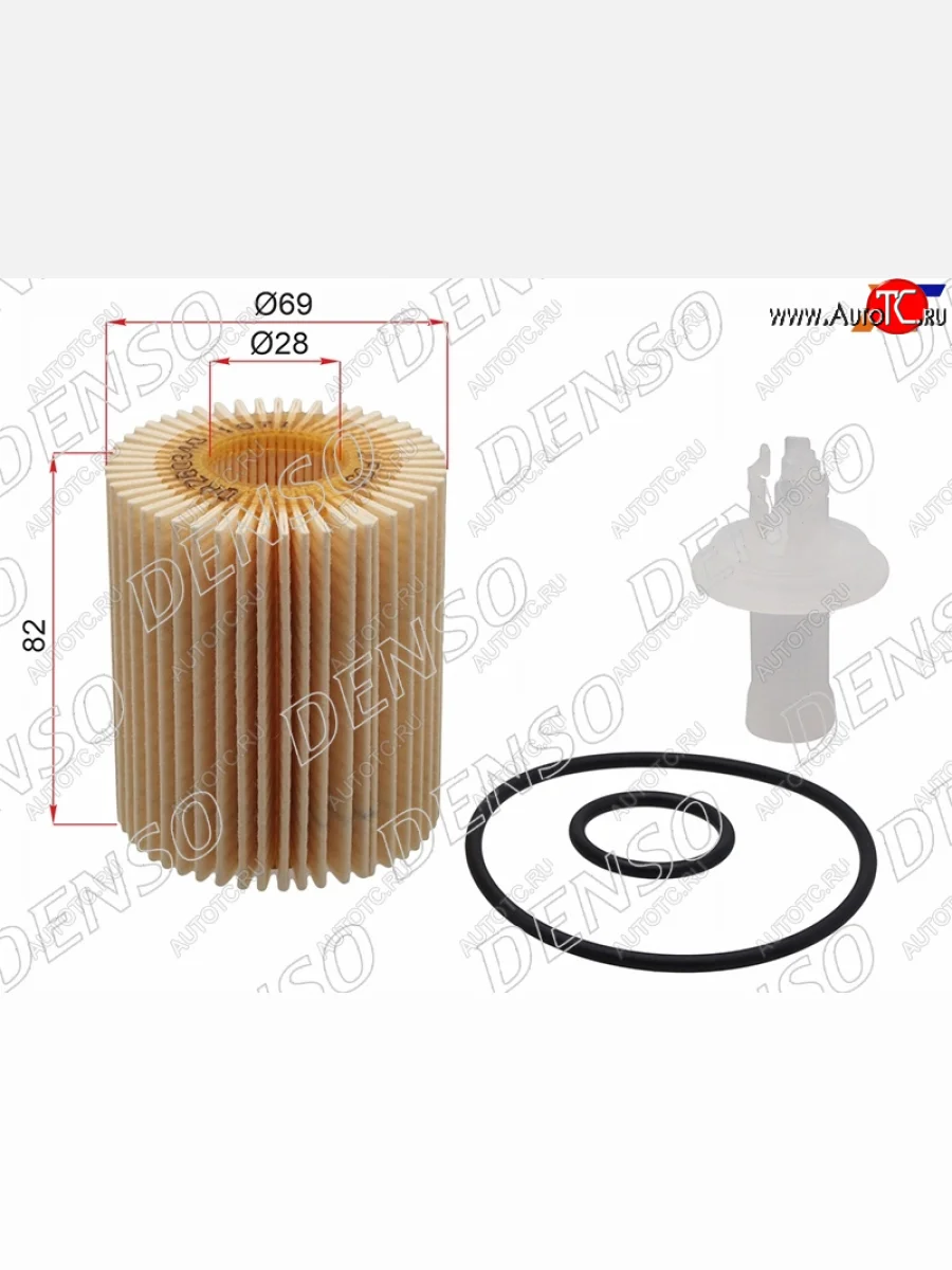 Фильтр масляный (картридж) DENSO Lexus IS250 XE20 седан дорестайлинг (2005-2013)  в Перми Пермском крае